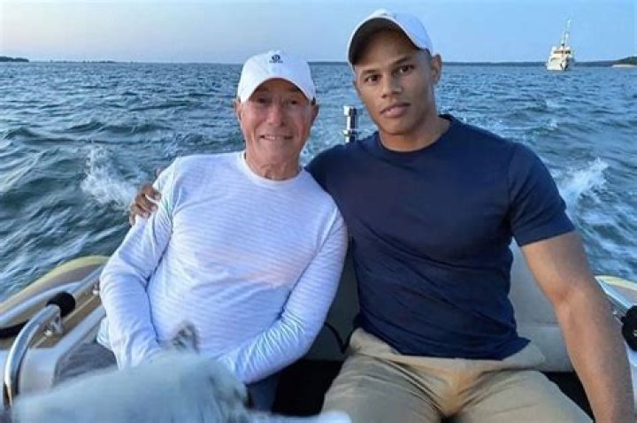 David with his boyfriend on a romantic evening