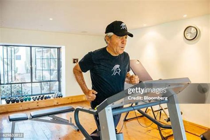 Gary Player on Treadmill