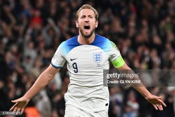 Harry Kane after scoring a goal
