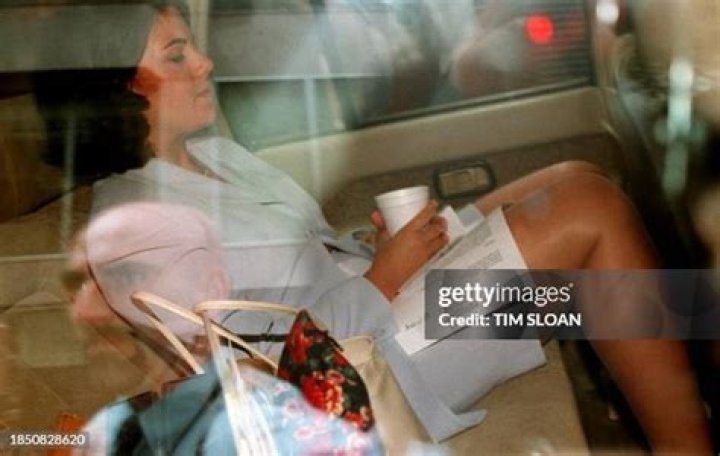 Monica Lewinsky inside her car (Source: Vox)