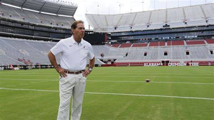 Nick Saban on Field