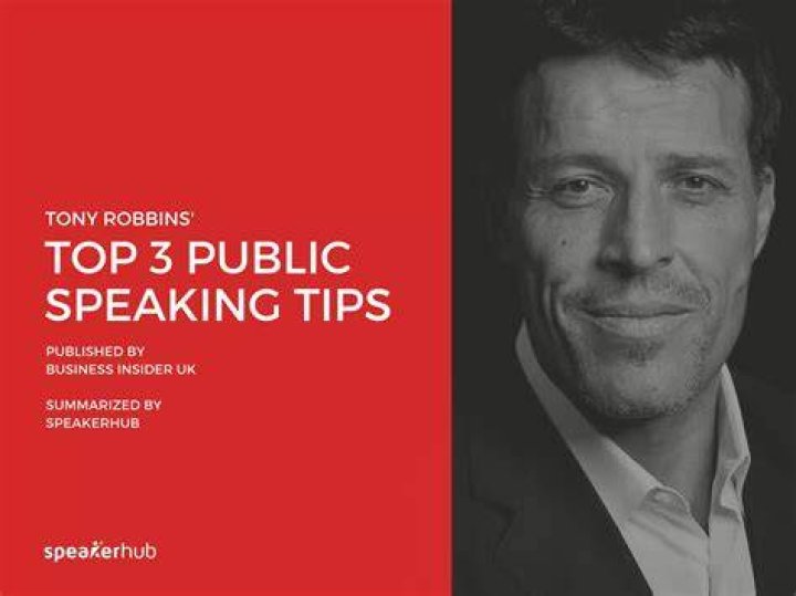 Tony Robbins on Public Speaking Event
